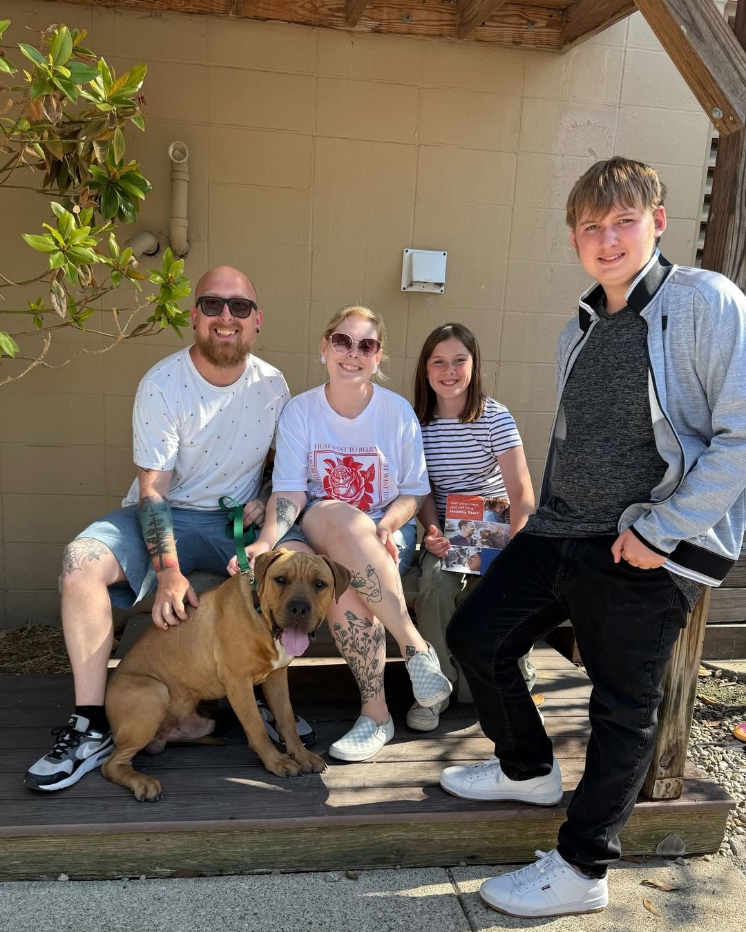 family and dog