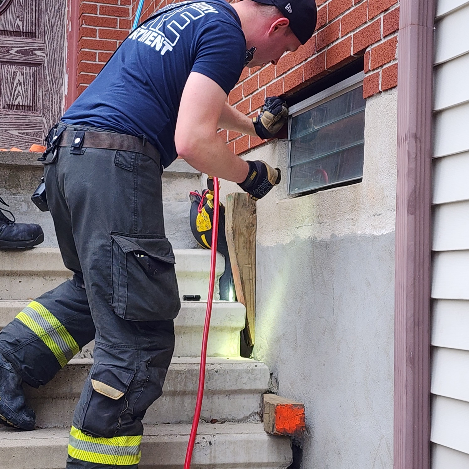 firefighters in action
