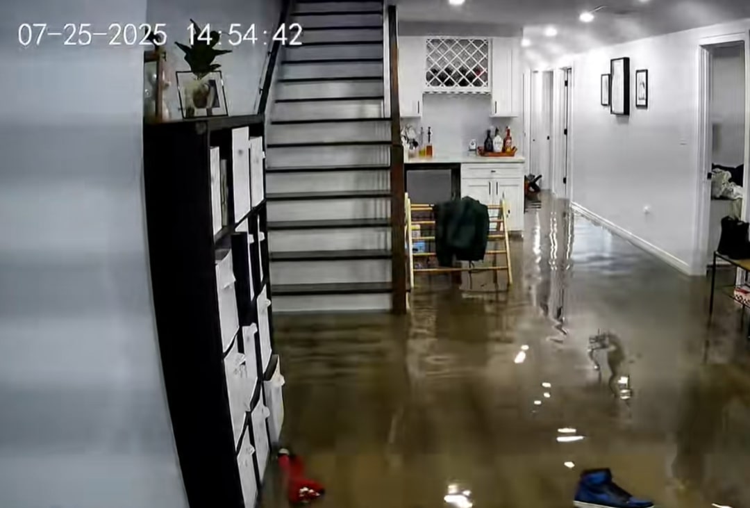 flooded house