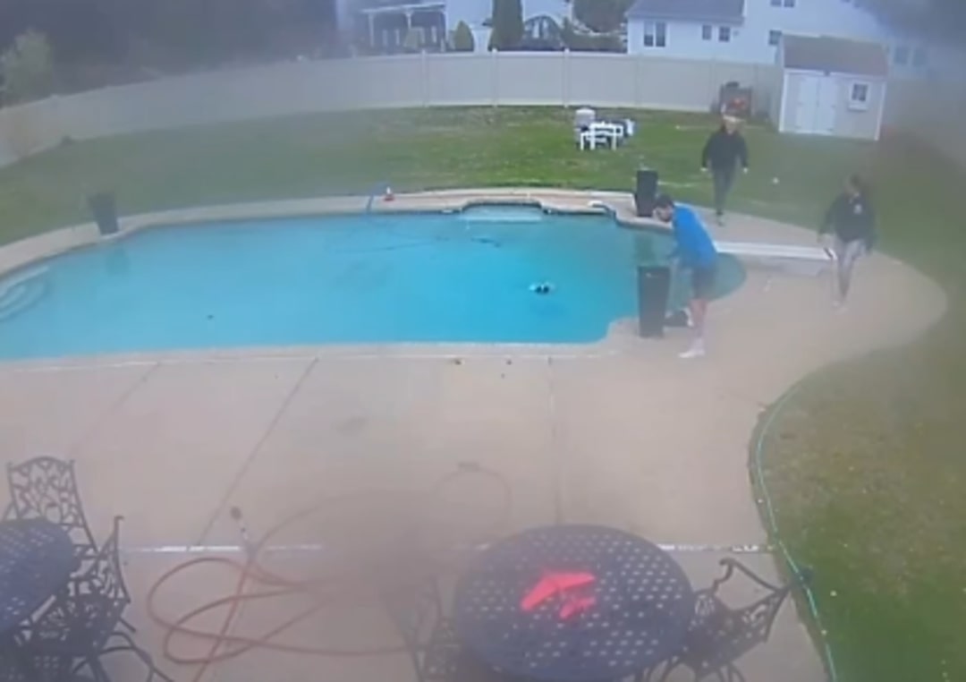 people around pool