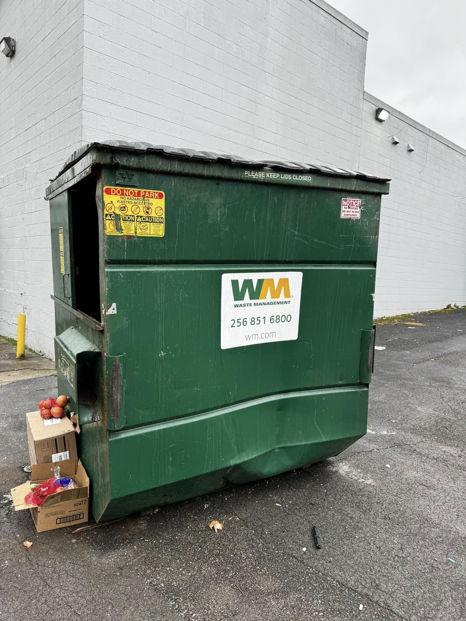 photo of dumpster