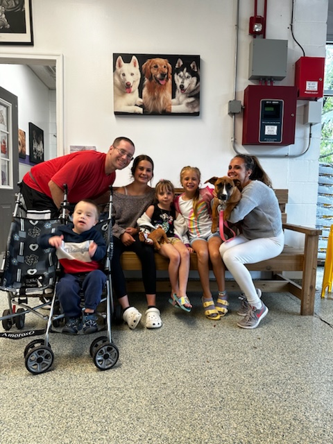 family and dog