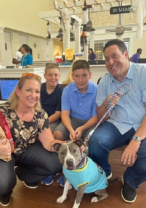 family and dog