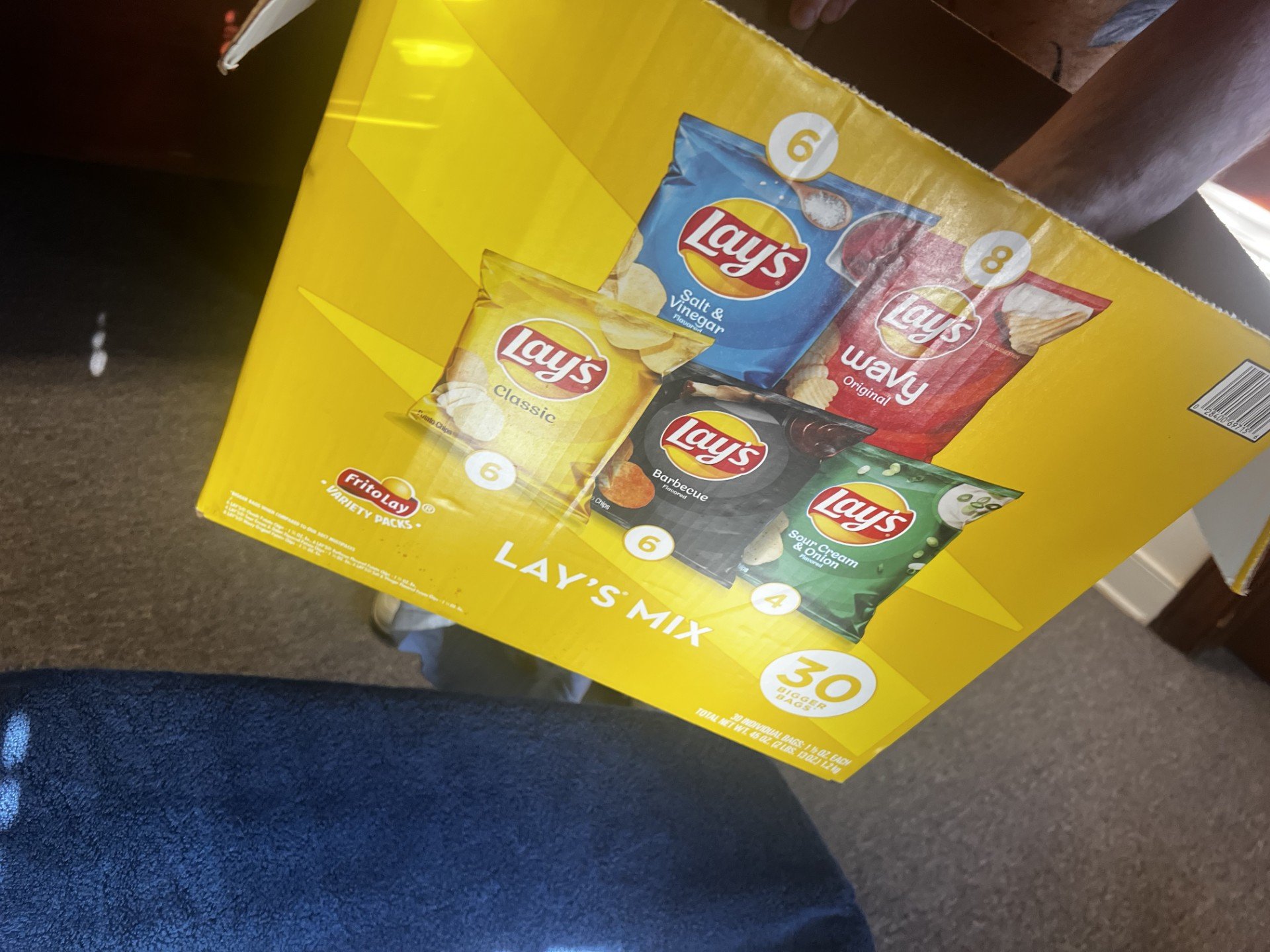 lays mix cardboard box
