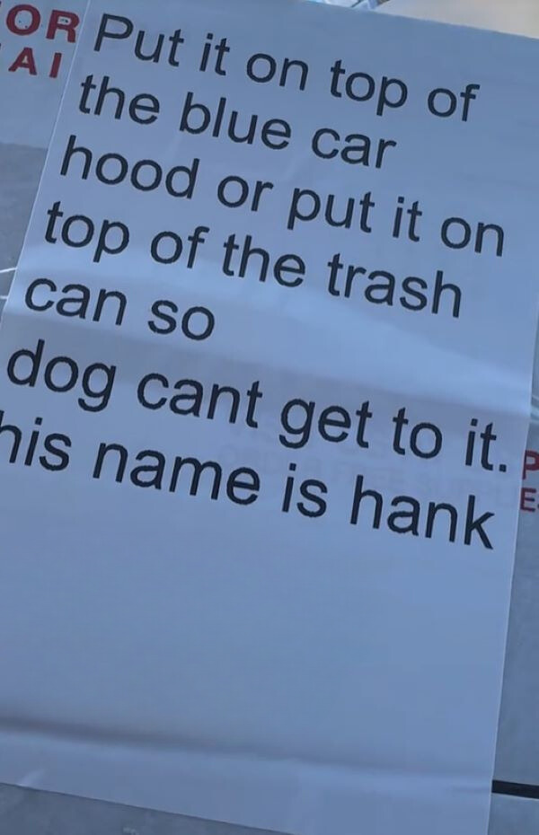 note on paper