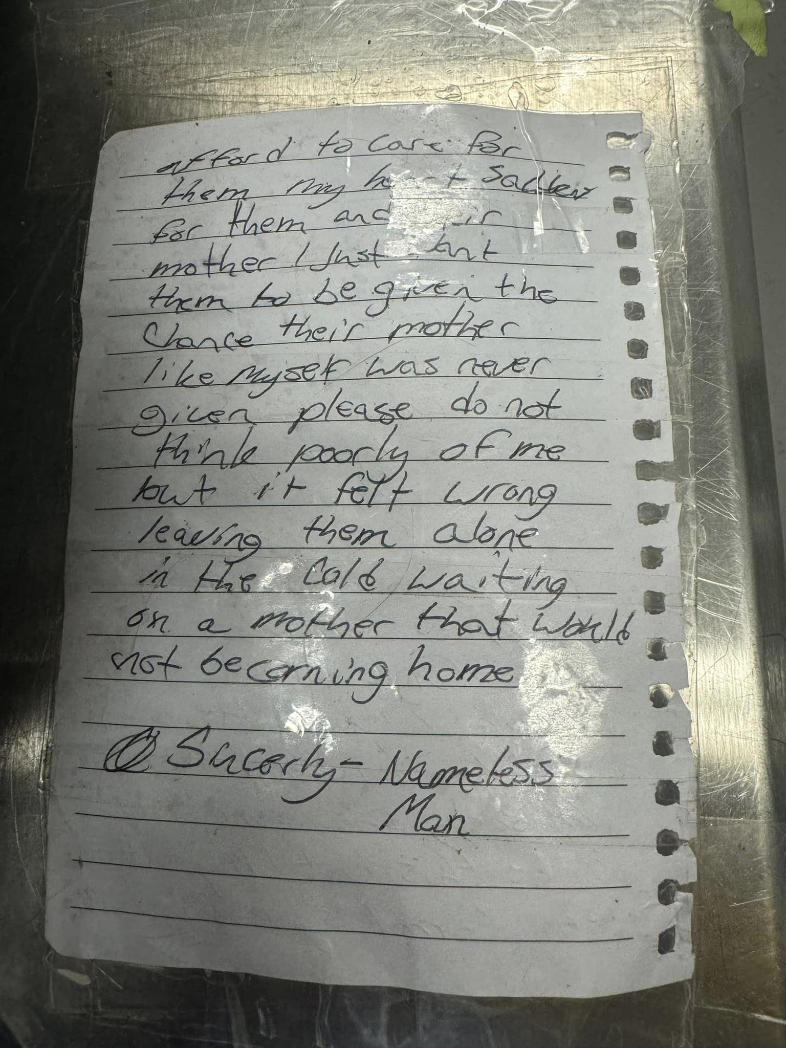 paper with note