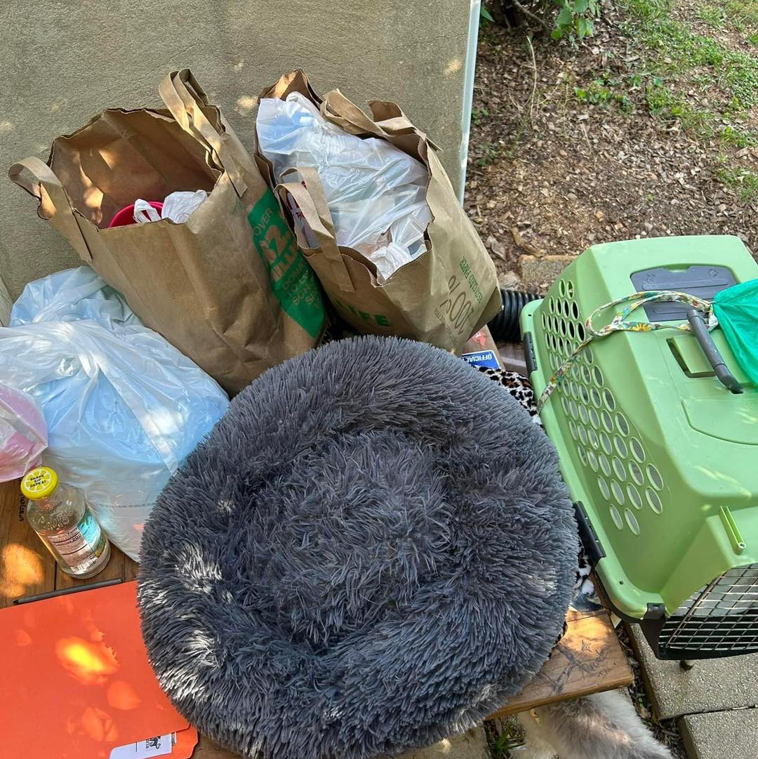 trash and crate