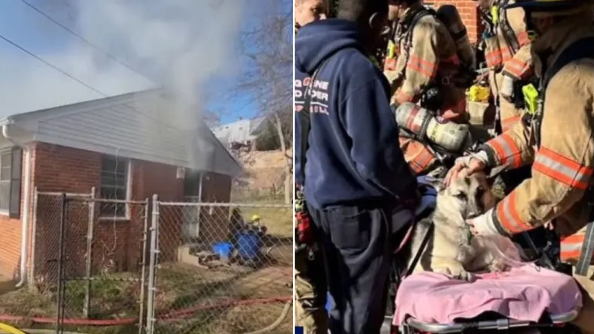 house on fire