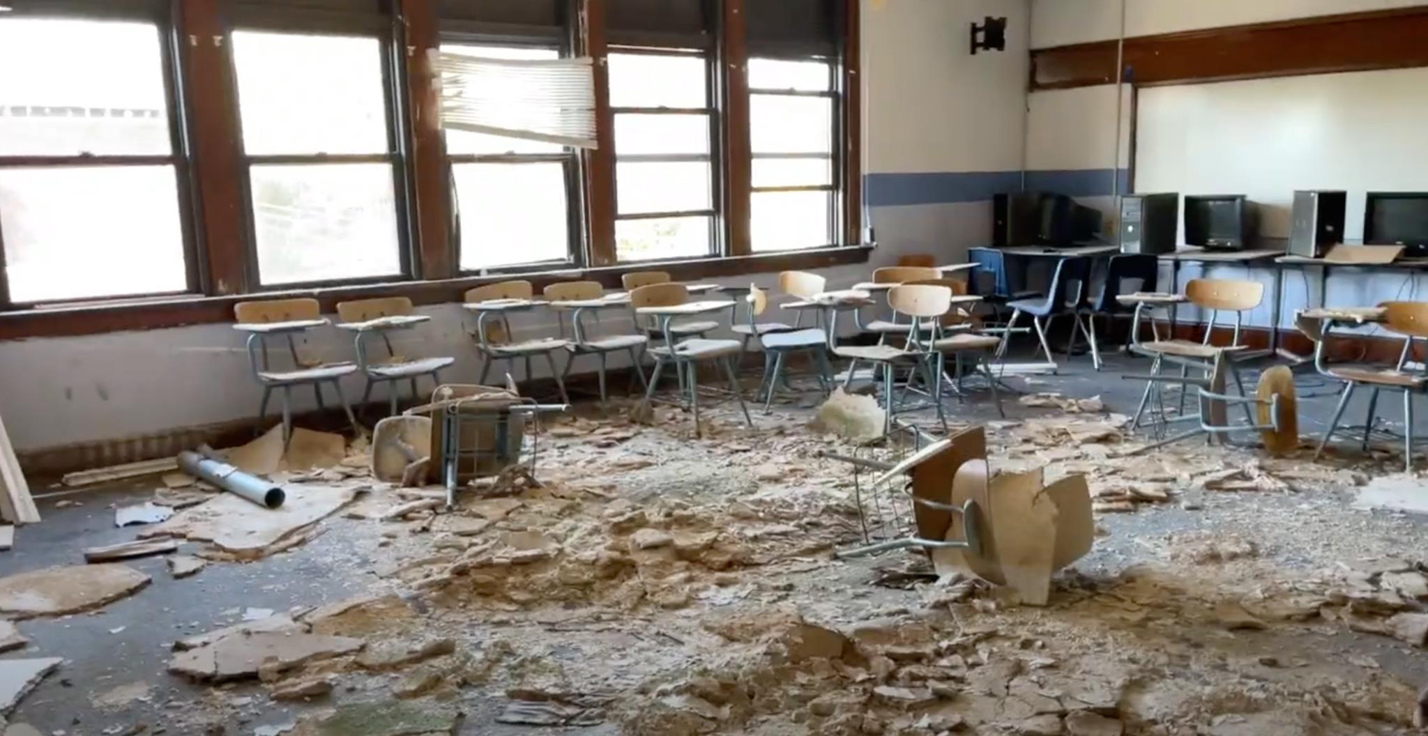 abandoned school