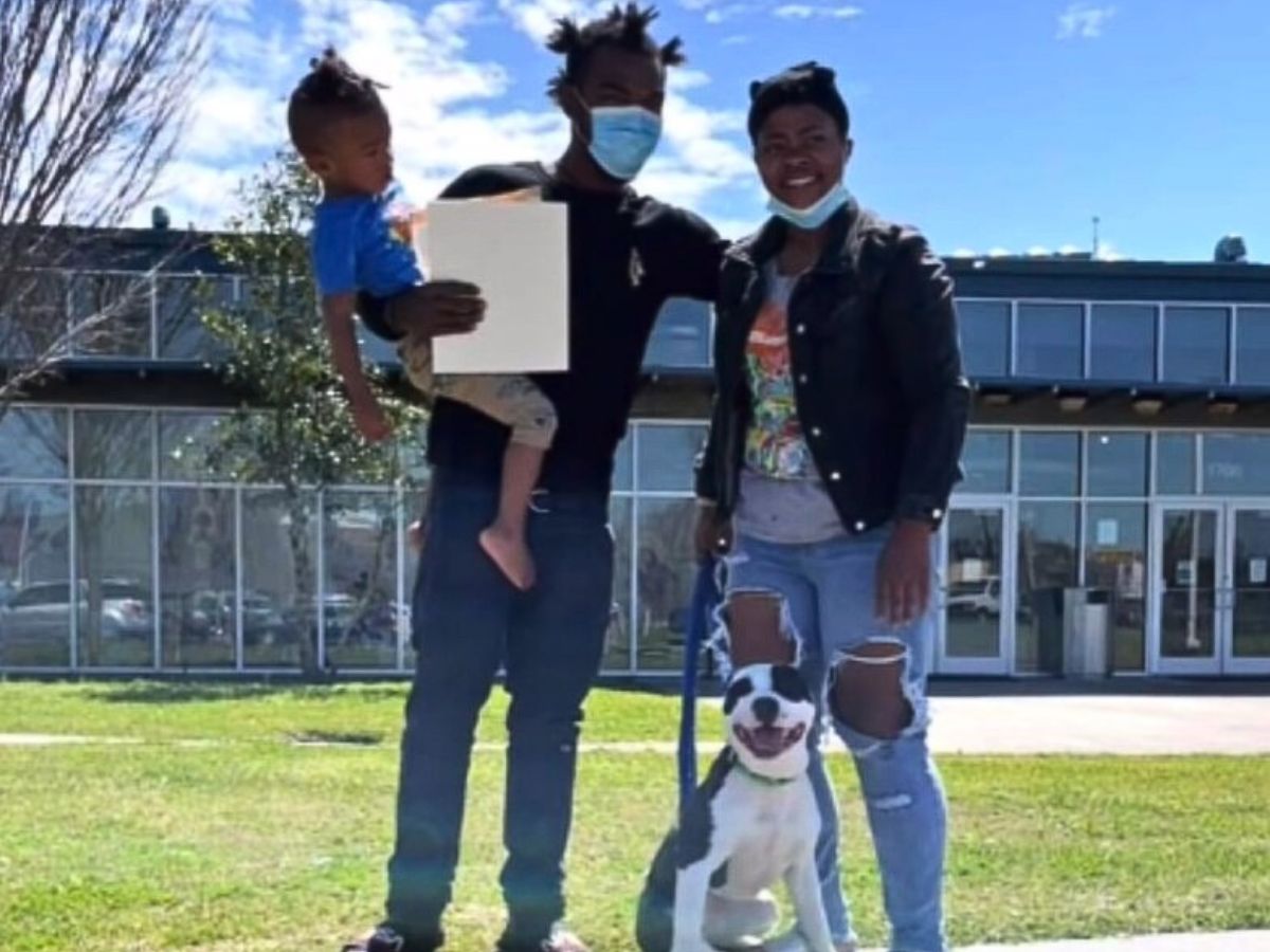 family and dog