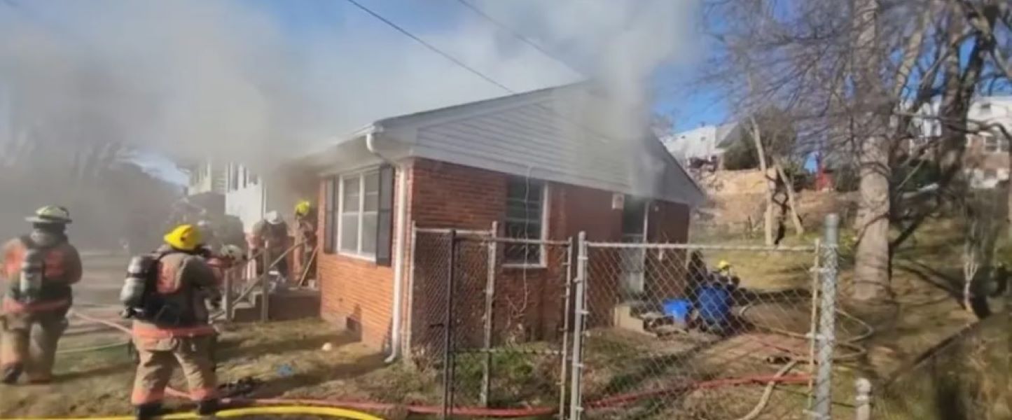 firefighters in action