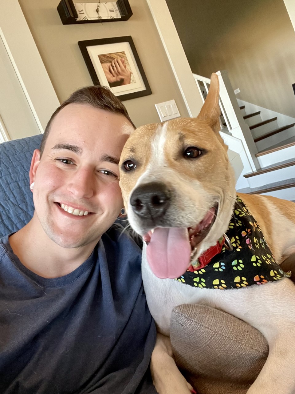man and his dog