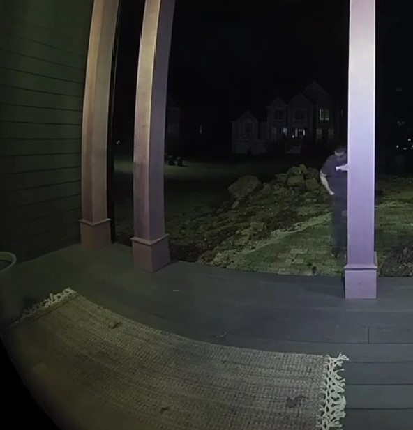 man on porch