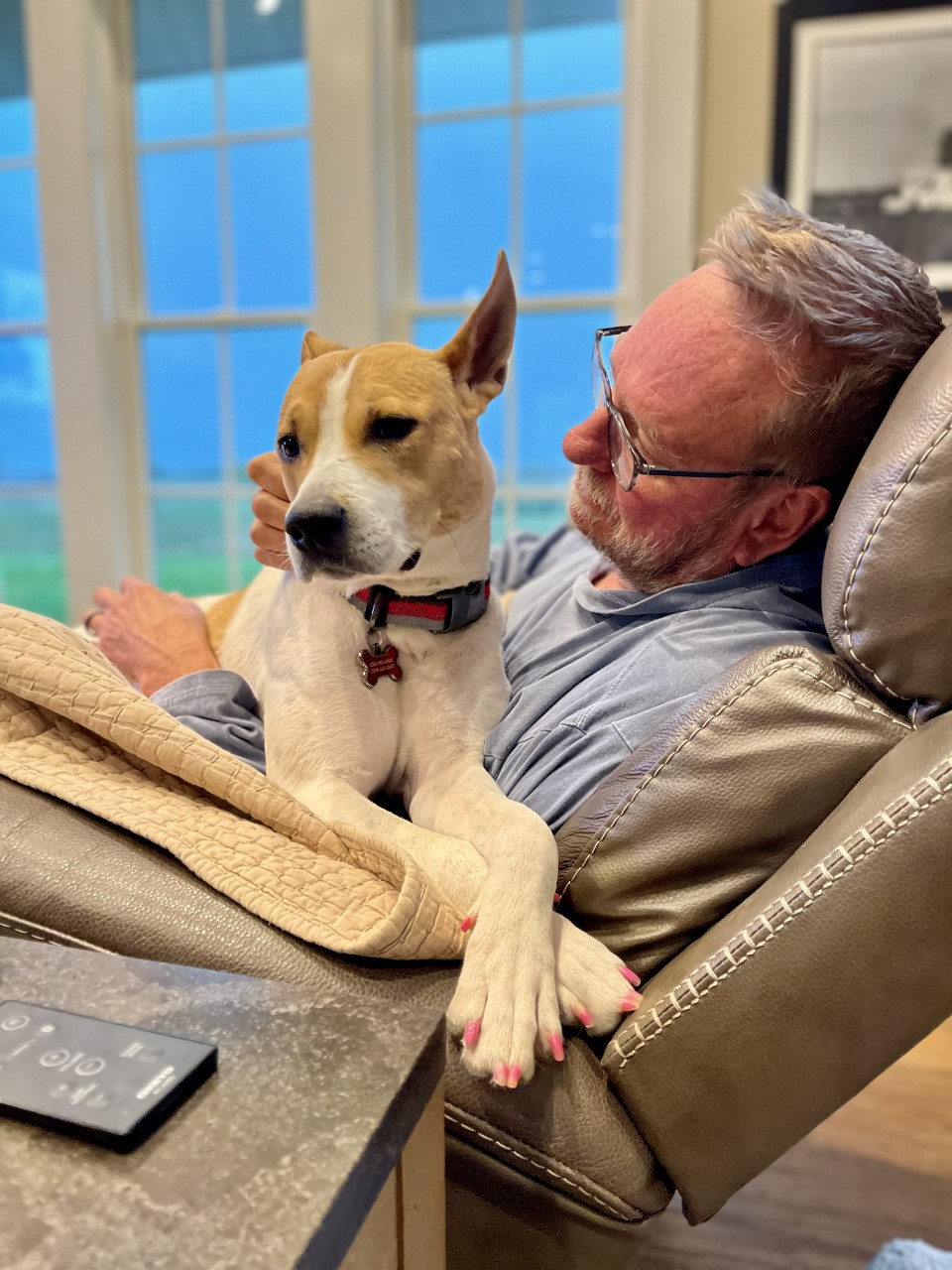old man and dog