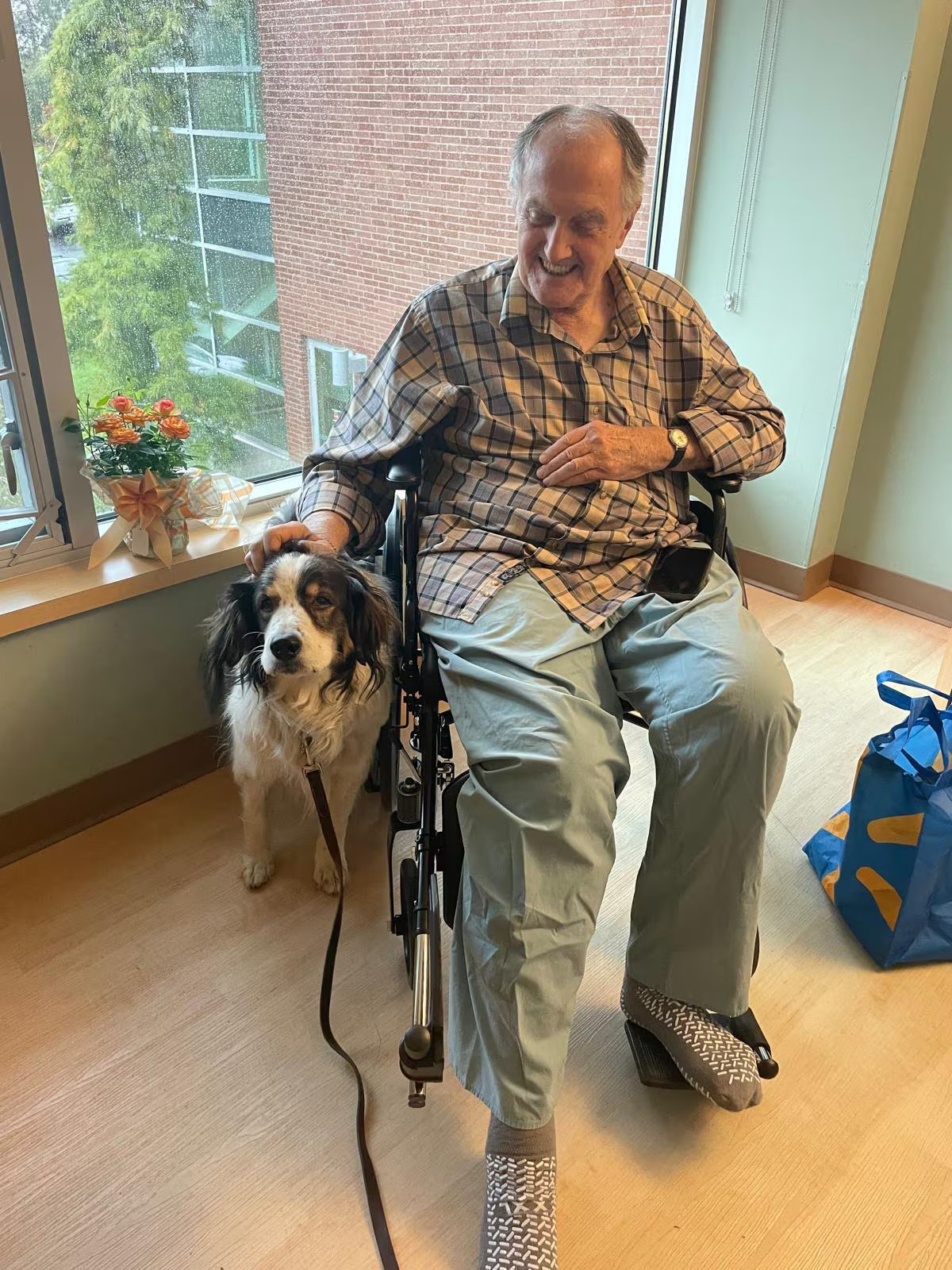 old man and dog