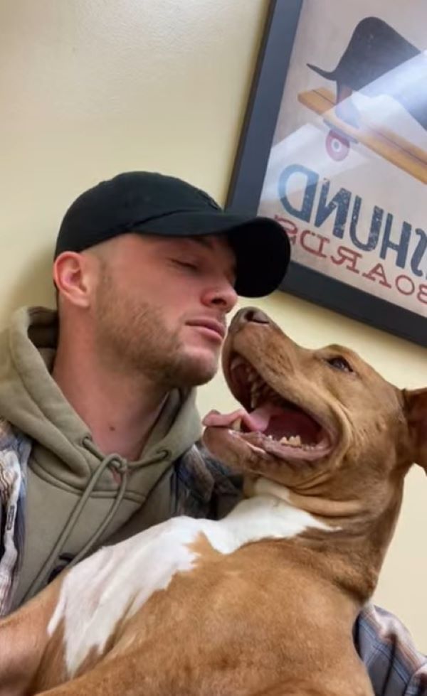 owner and dog