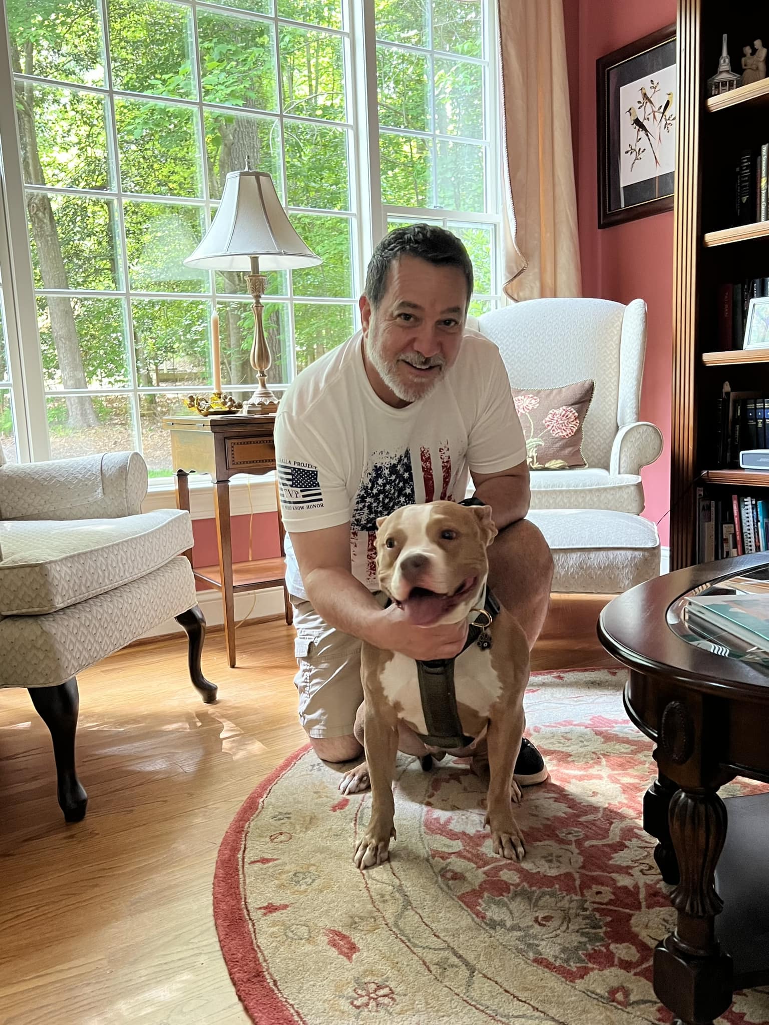 pitbull with dad
