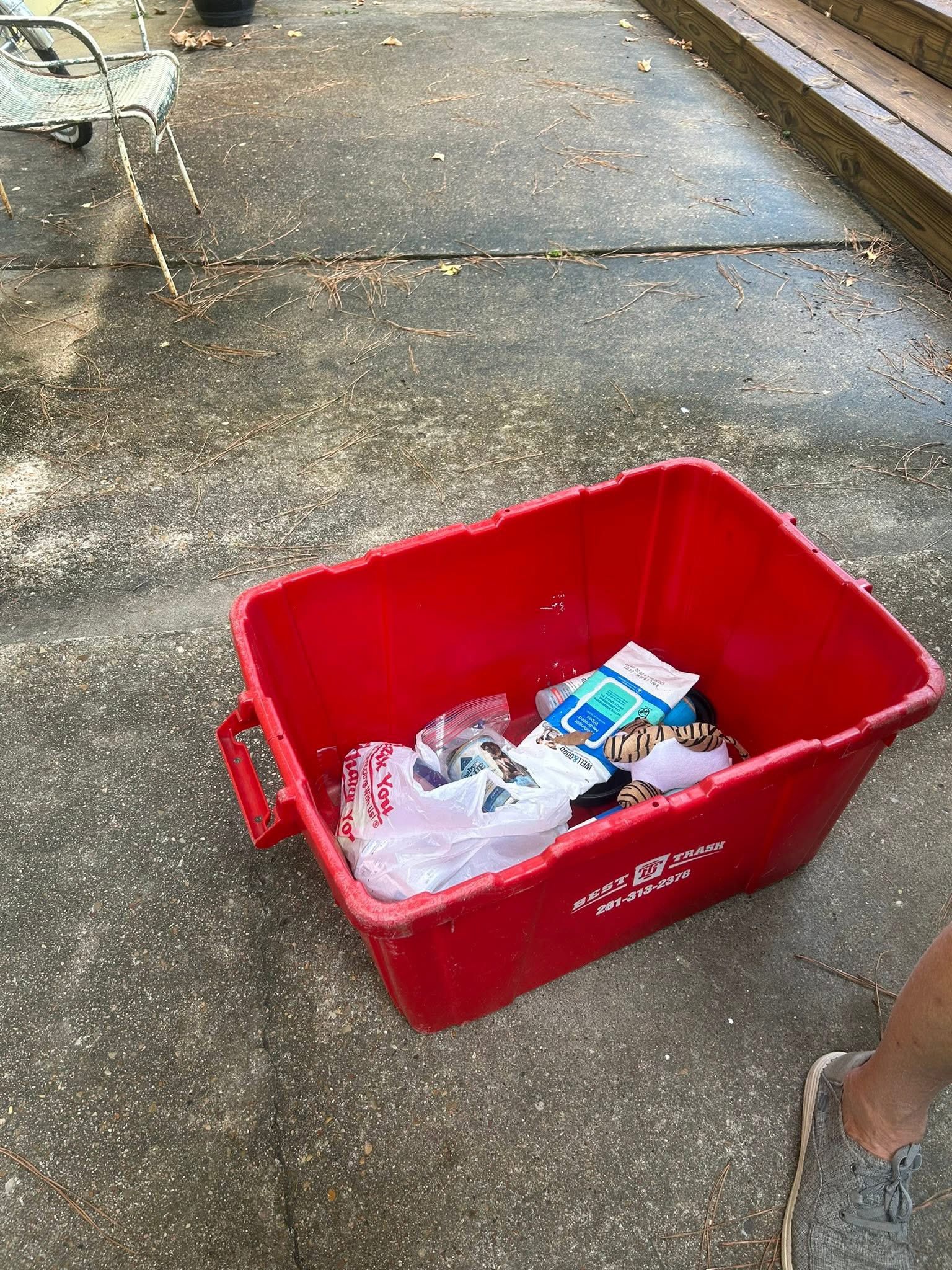red bin