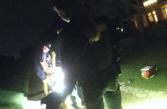 officers in dark