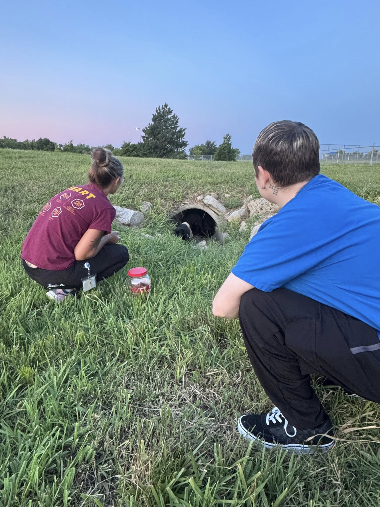 people near strom drain