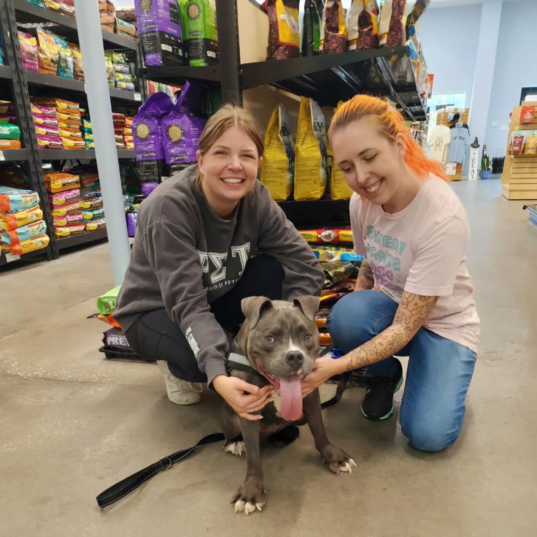 women and dog with rare condition