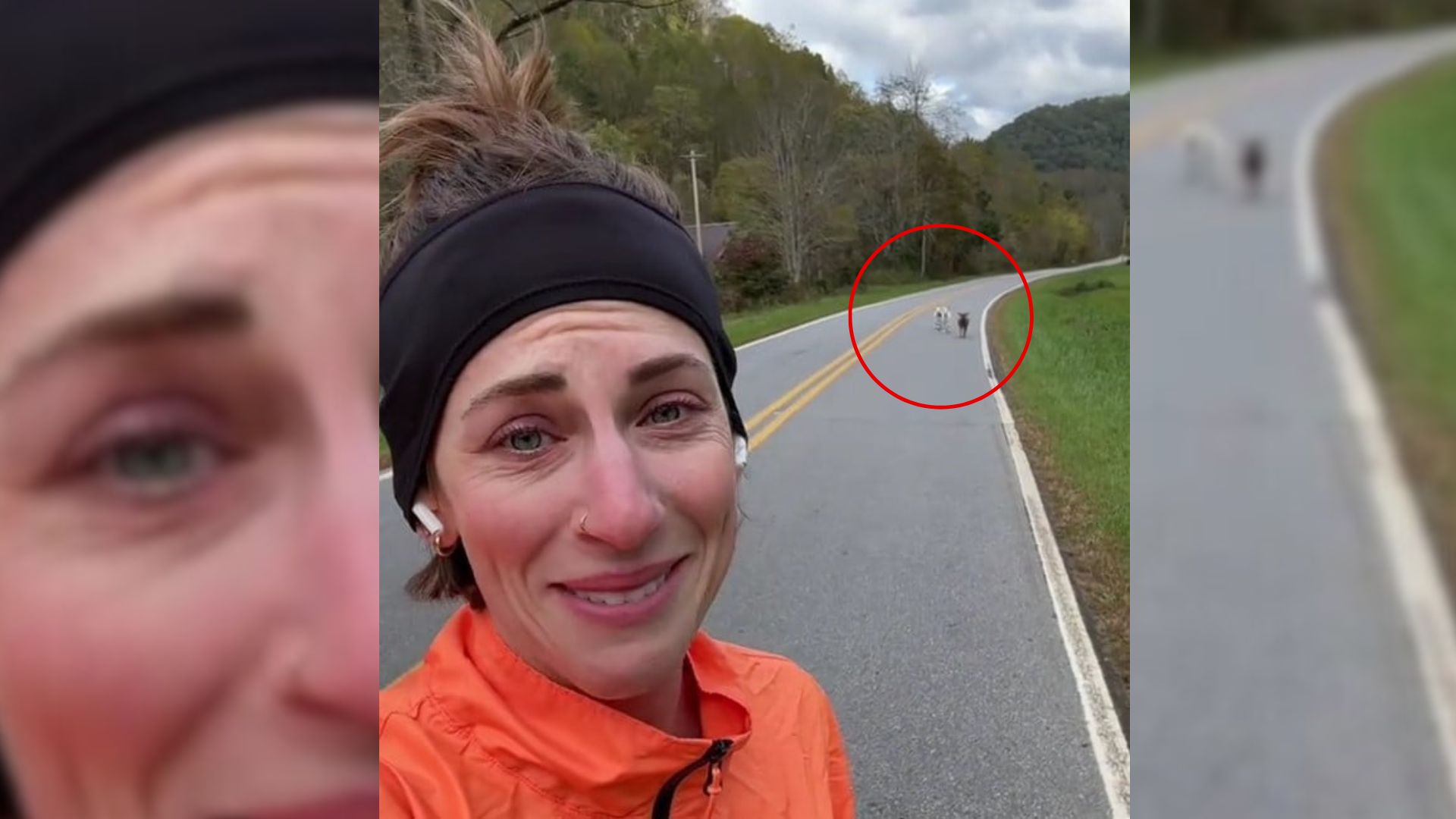 Woman’s Peaceful Jog Turns Into A Comedy Scene On North Carolina Country Road