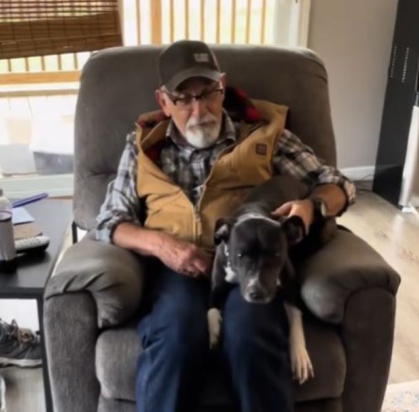 old man and dog