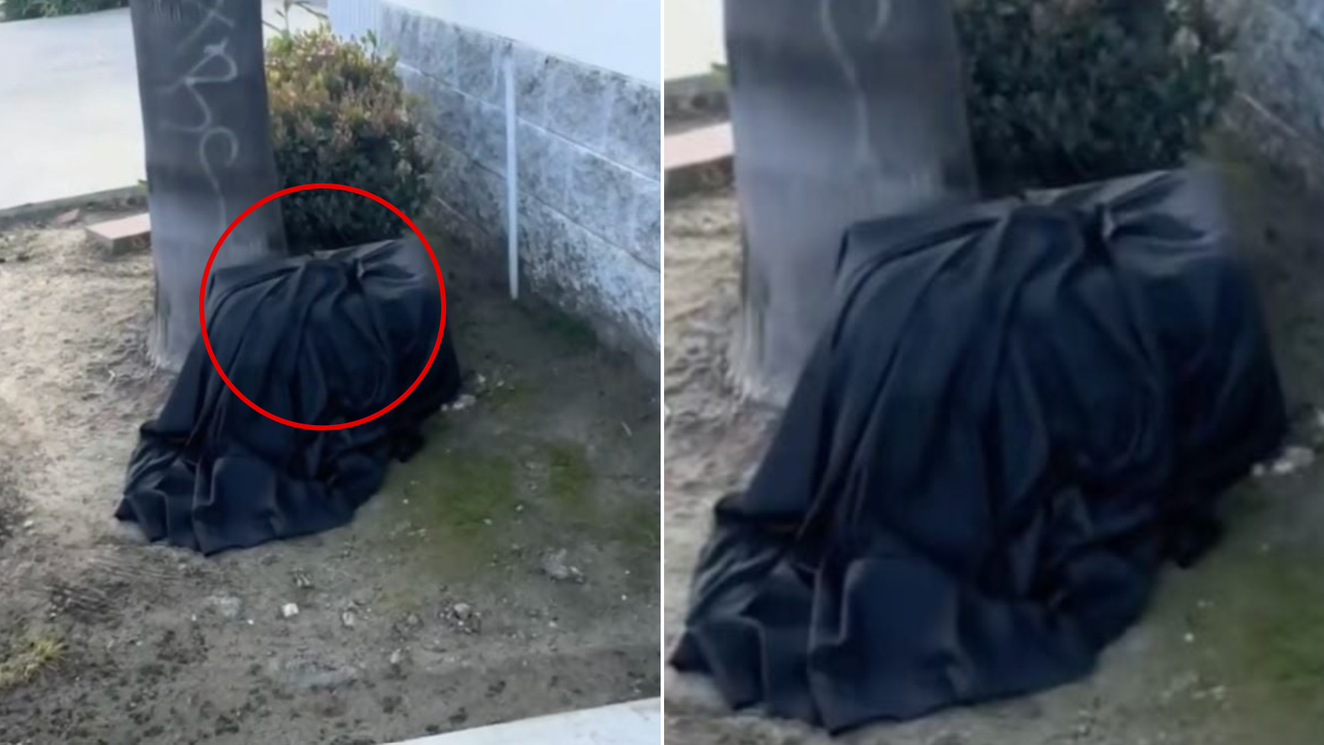 blanket covering something