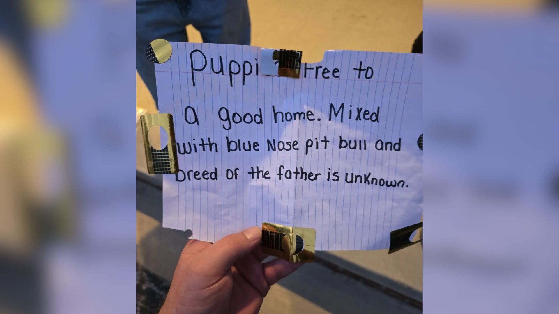 note on paper