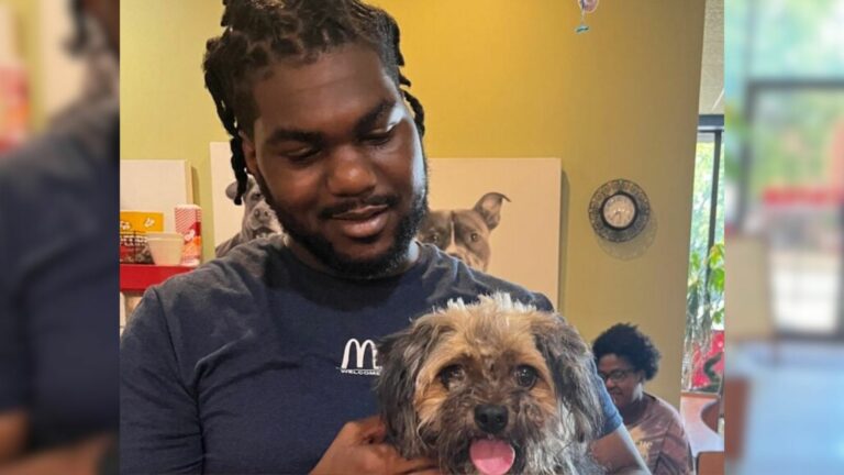 man and dog