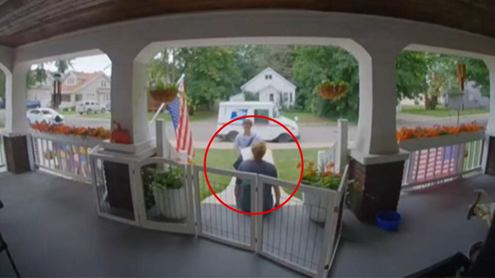 people on porch